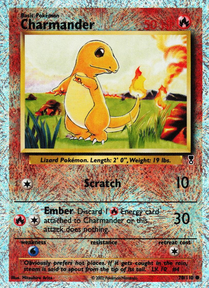 2002 Pokemon LEGENDARY COLLECTION #70 Charmander-Rev.Foil front