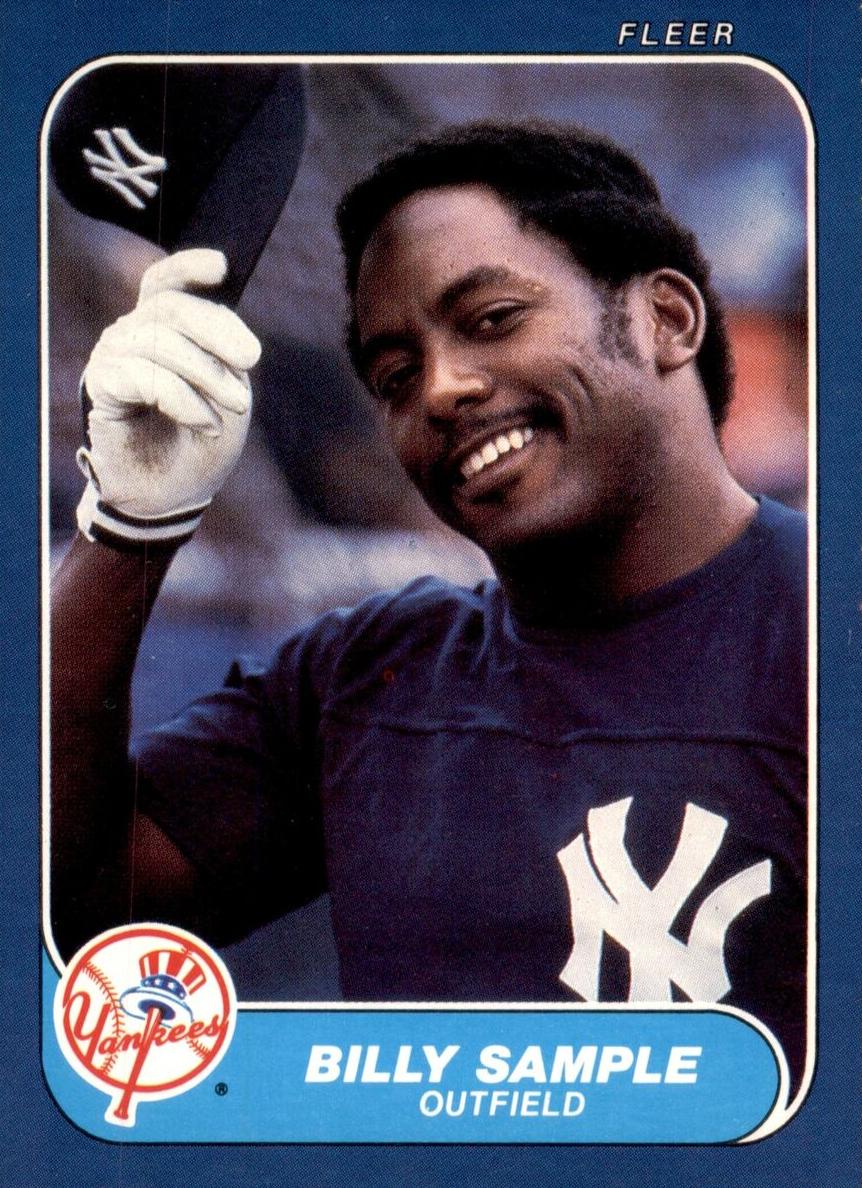 1986 Fleer Billy Sample #118 card