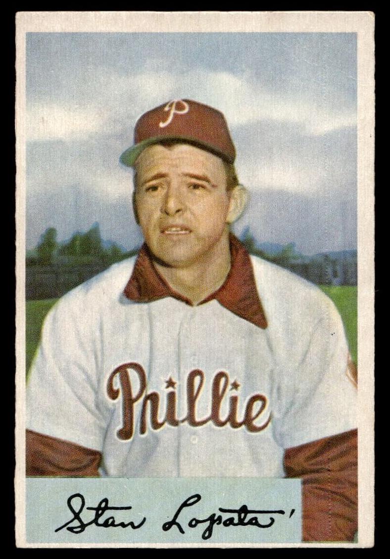 1954 Bowman Stan Lopata #207 card