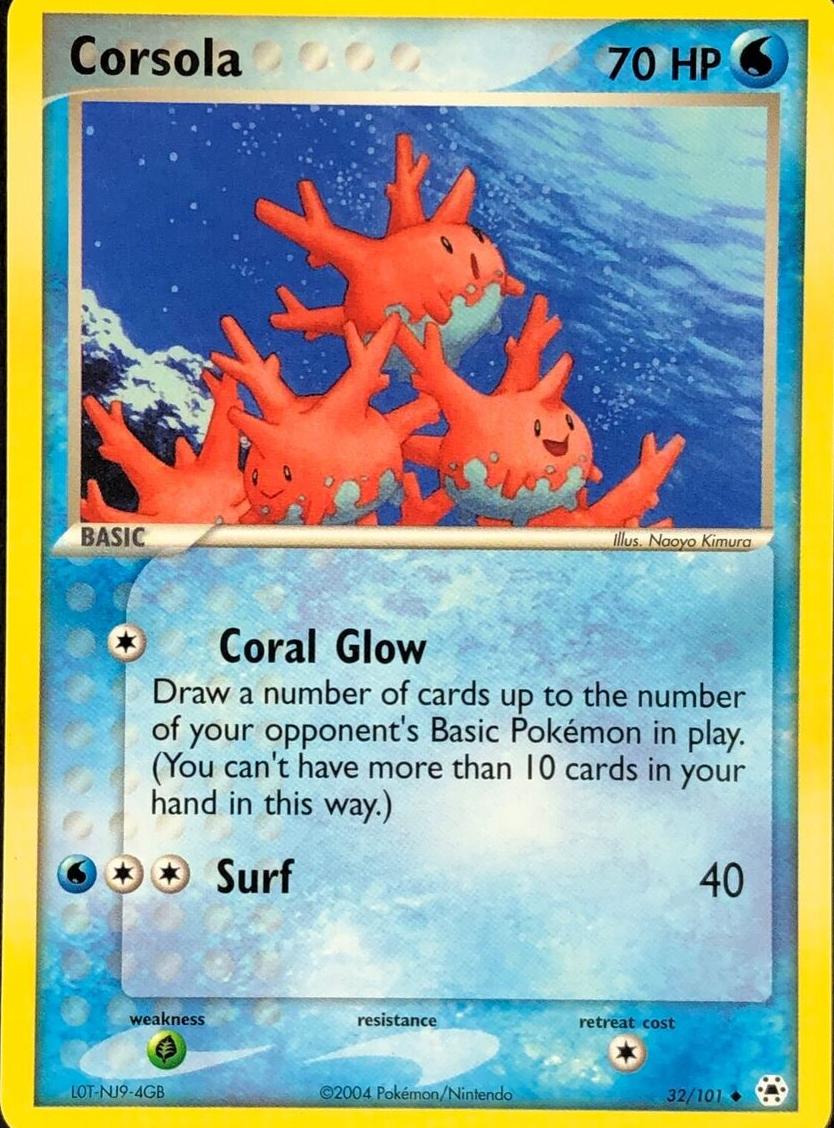 Corsola 2004 Pokemon EX Hidden Legends