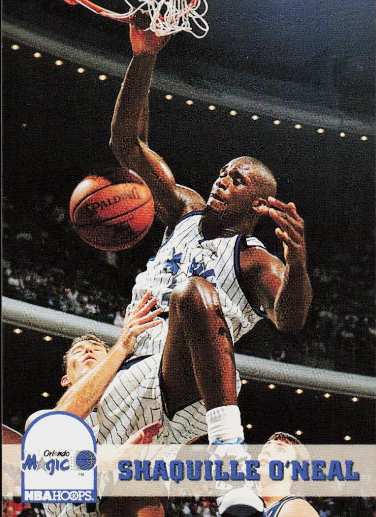 1993 Hoops Fifth Anniversary Gold Shaquille O'Neal #155 card