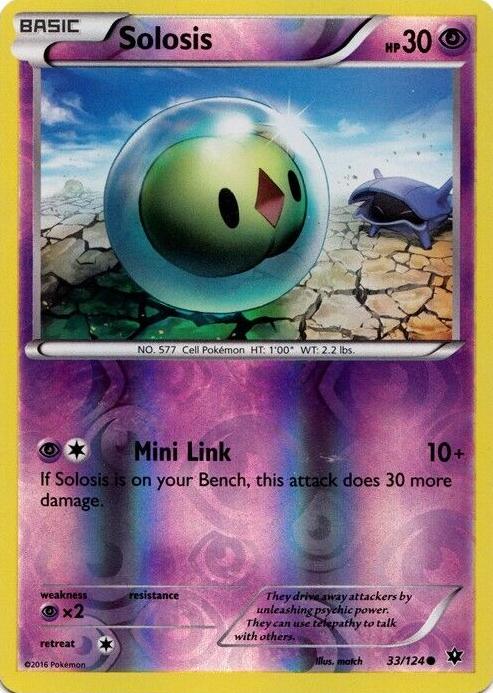 Solosis 2016 Pokemon XY Fates Collide Reverse Foil