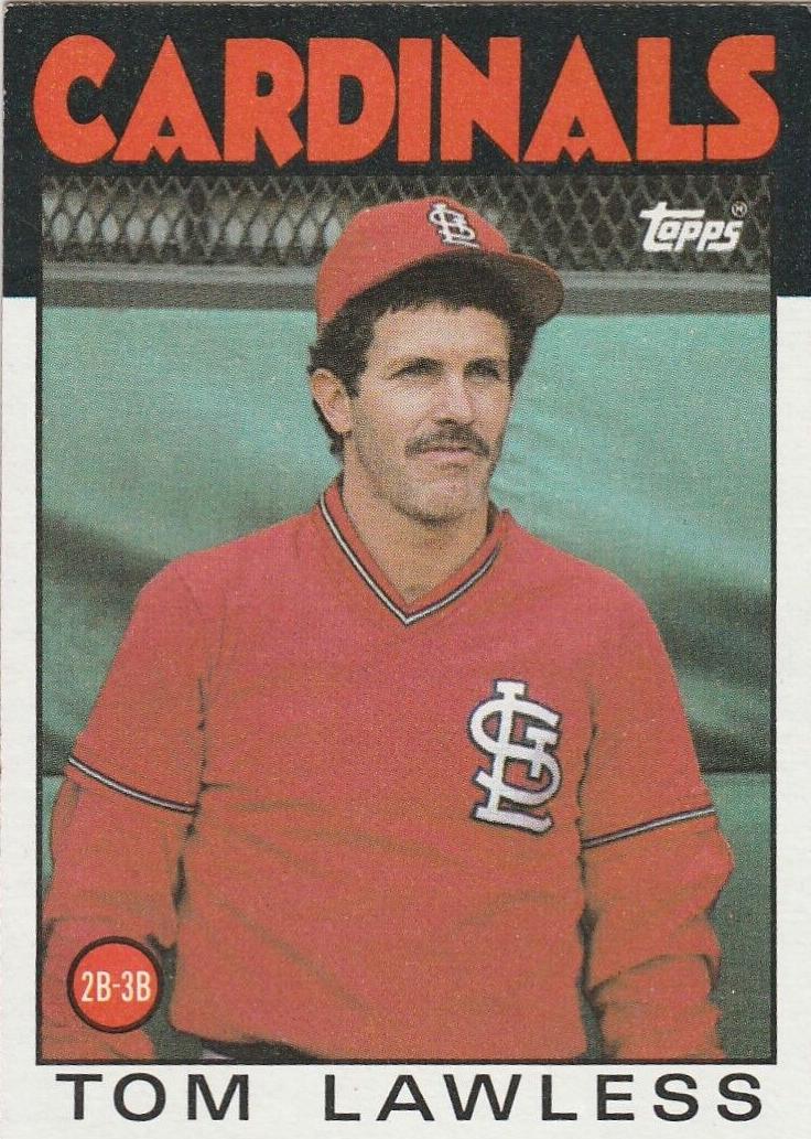 1986 Topps Tom Lawless #228 card