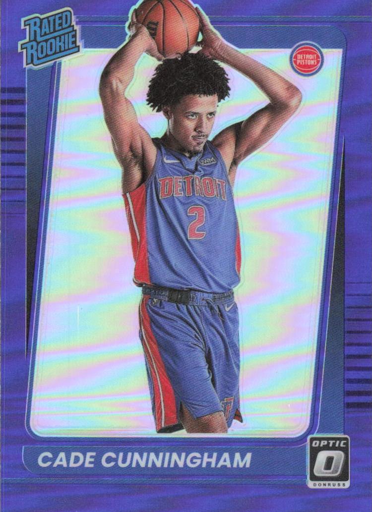 2021 Panini Donruss Optic PURPLE #161 Cade Cunningham front