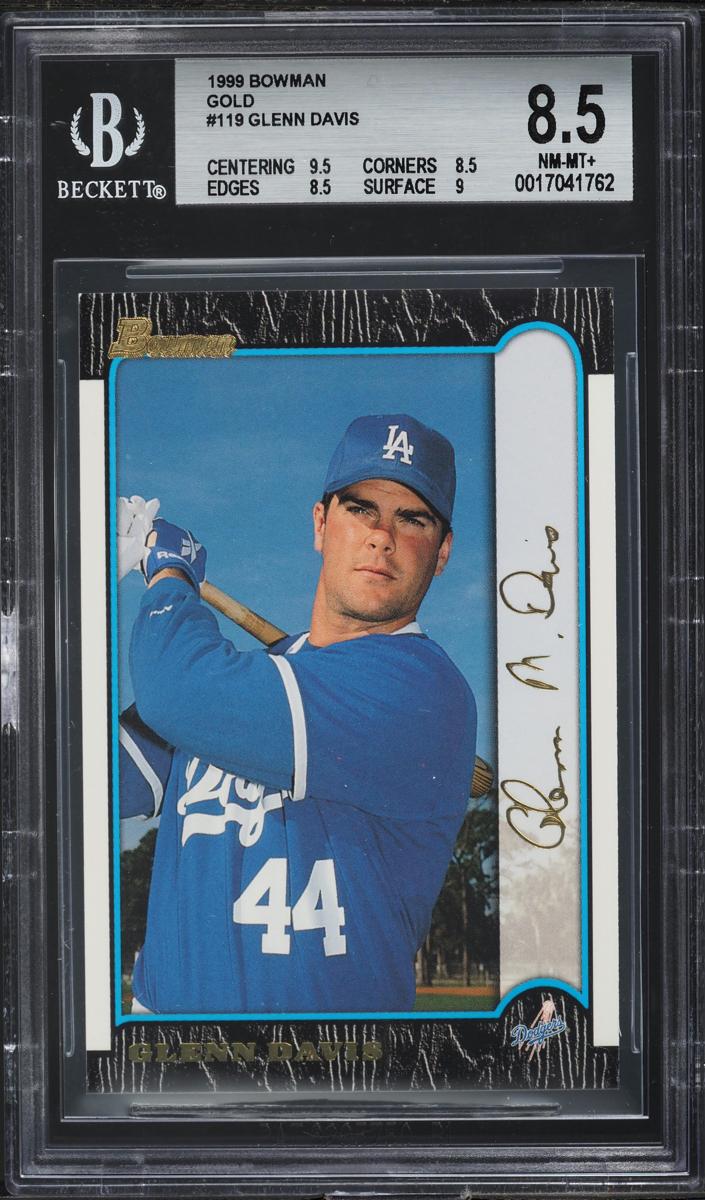 1999 Bowman Baseball Gold Glenn Davis #119 BGS 8