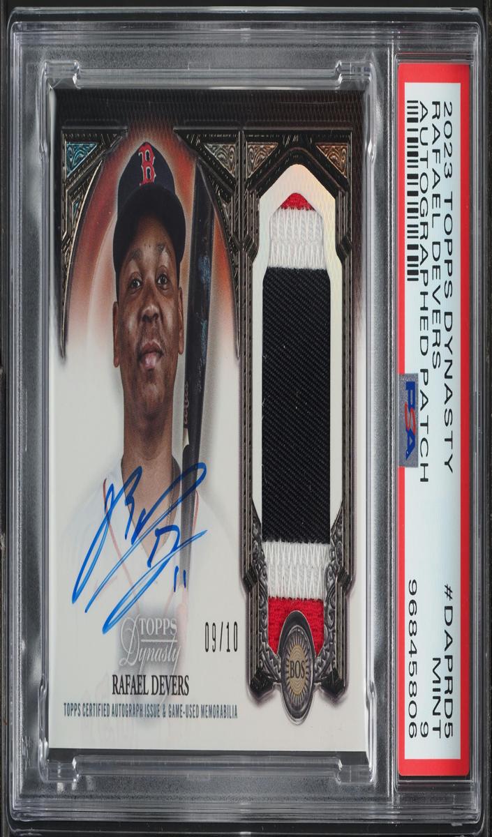 2023 Topps Dynasty Baseball Rafael Devers #DAP-RD5 PSA 9