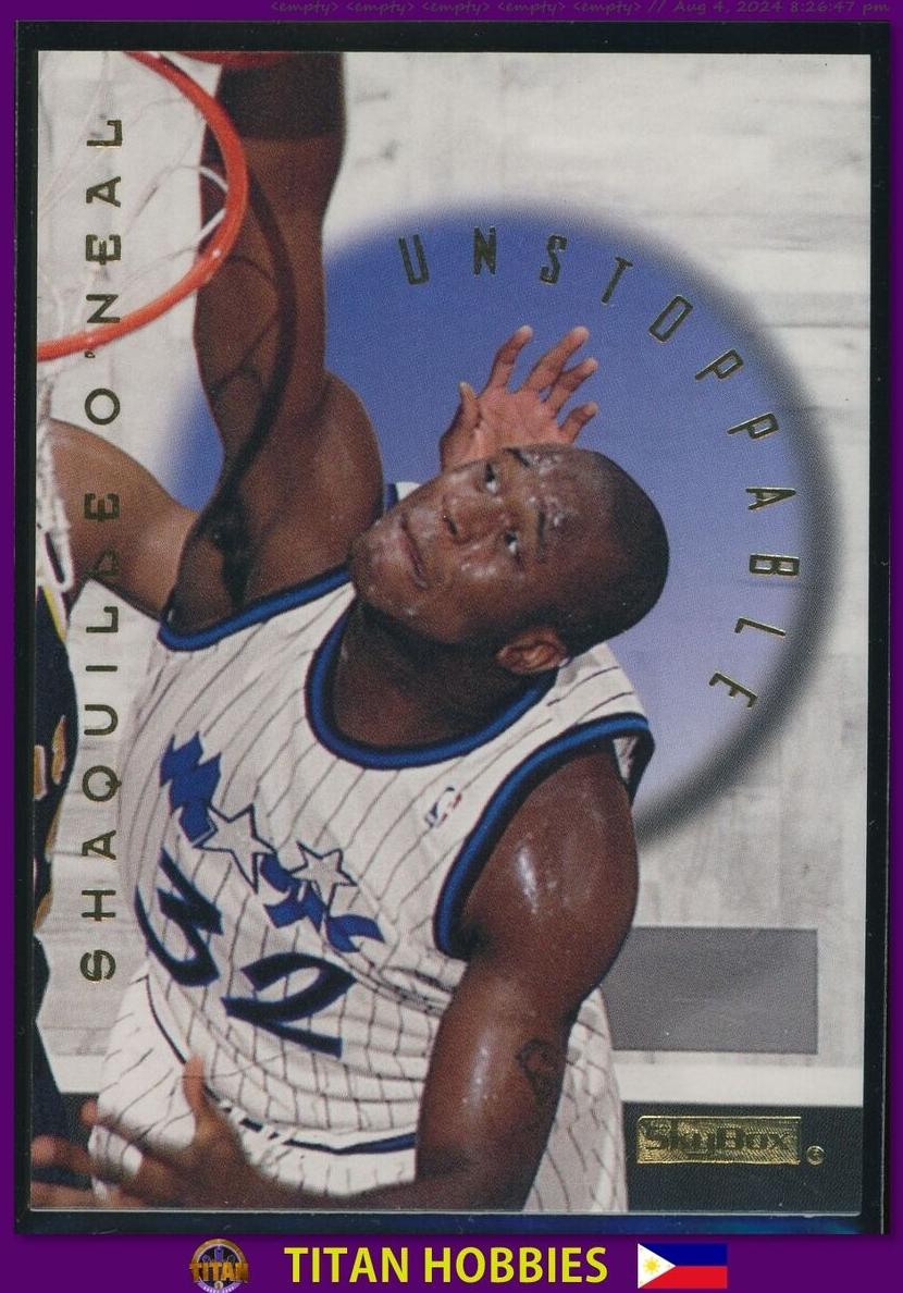 1995 Skybox E XL Unstoppable Shaquille O'Neal #12 card