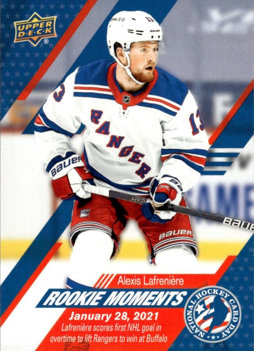 2021 Upper Deck Upper Deck National Hockey Card Day Alexis Lafreniere #USA-16 card