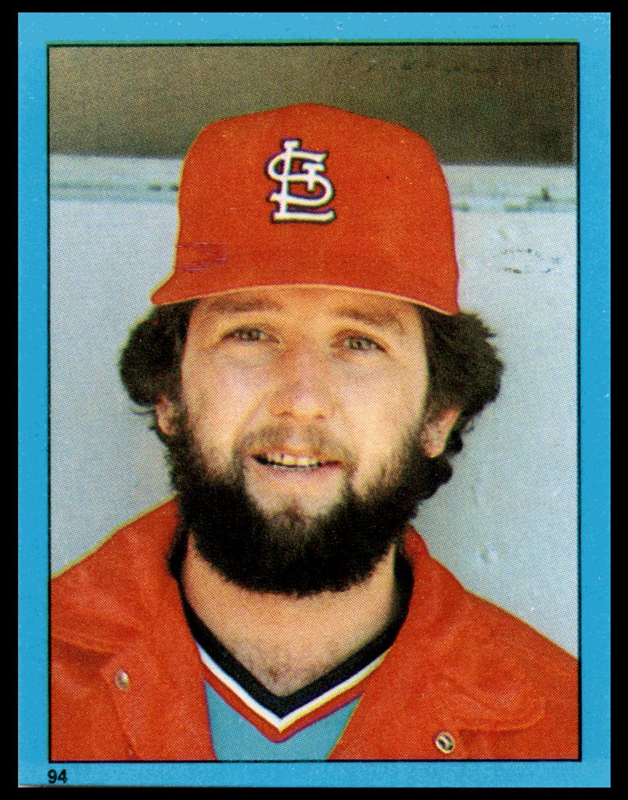1982 Topps Stickers Bruce Sutter #94 card