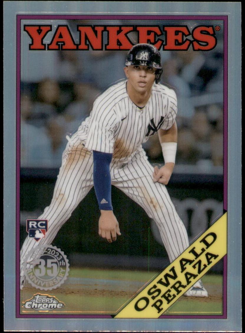 2023 Topps Chrome Oswald Peraza [Orange] #88BC-16 card