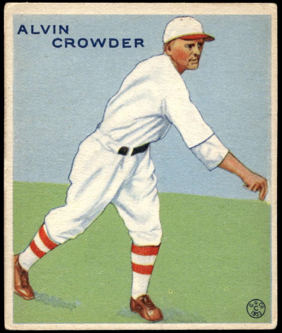 1933 Alvin Crowder #122