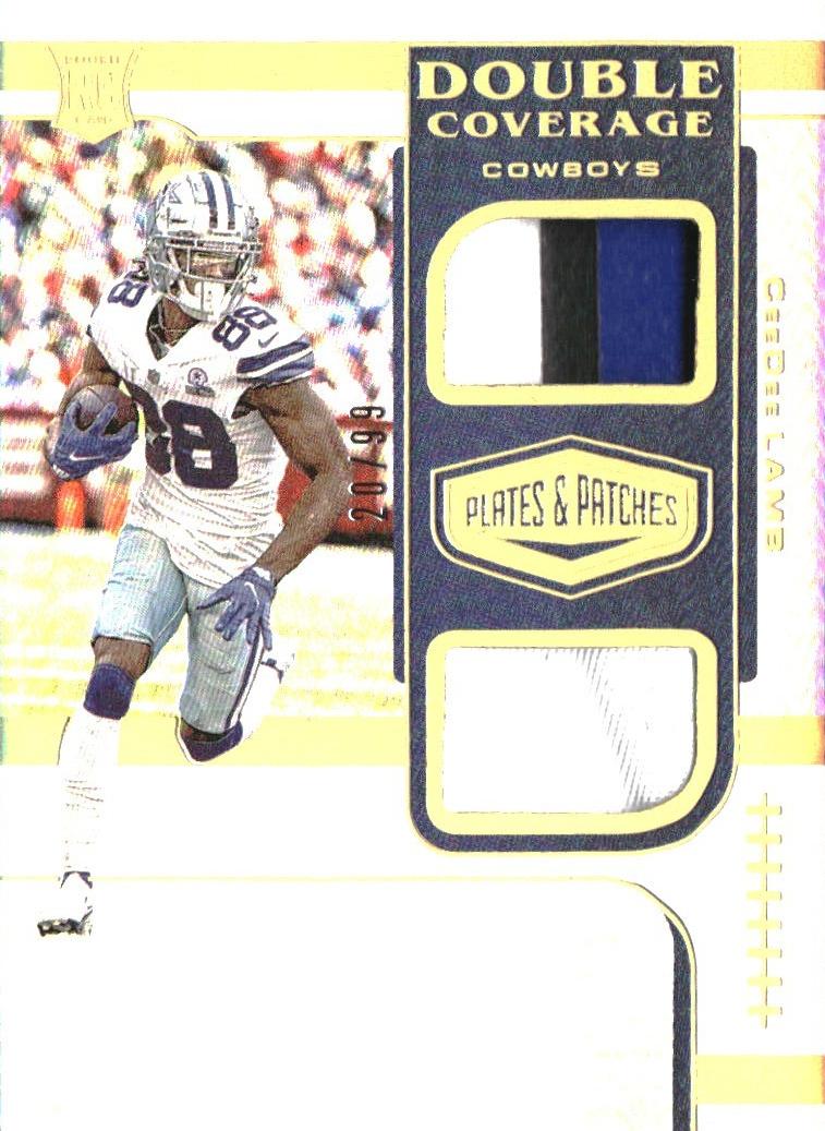 2020 Panini Plates & Patches CeeDee Lamb #DC-CD card