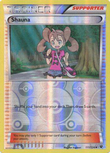 Shauna 2016 Pokemon XY Fates Collide Reverse Foil