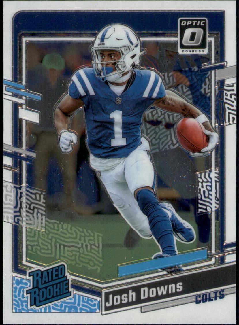 Josh Downs 2023 Donruss Optic Football card