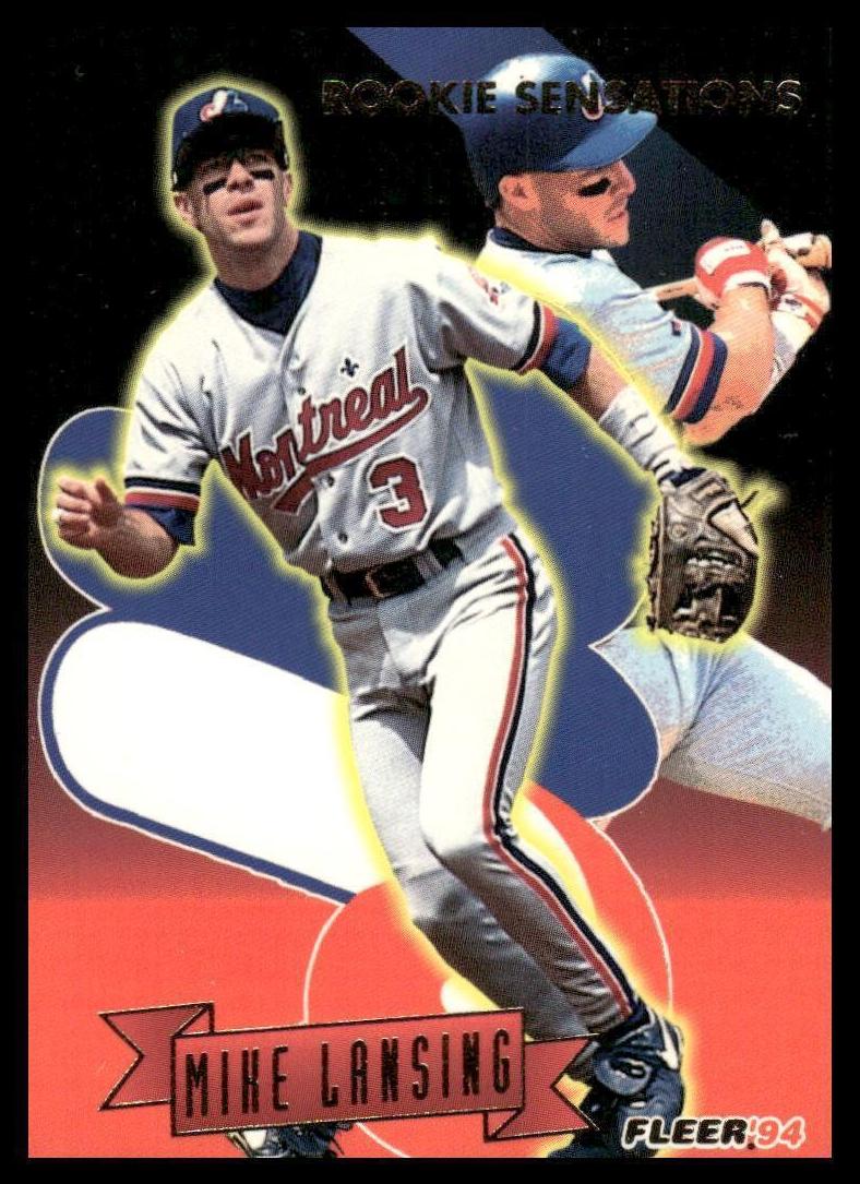 1994 Fleer Mike Lansing #10 card