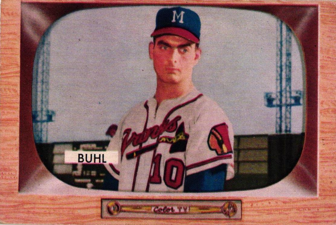 1955 Bowman Bob Buhl #43 card