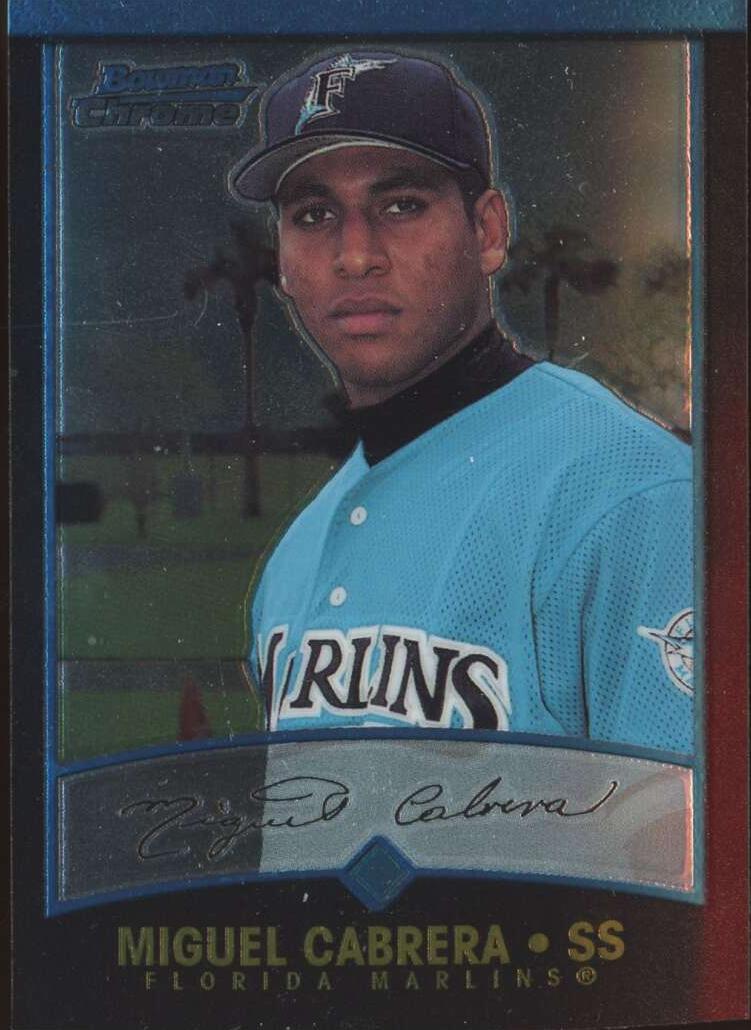 2001 Bowman Chrome Miguel Cabrera #259 card