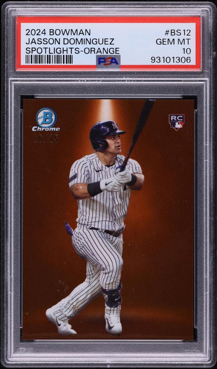 2024 Bowman Baseball Orange Jasson Dominguez #BS-12 PSA 9