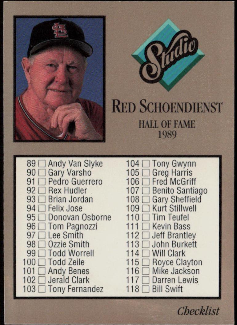 1992 Checklist #262