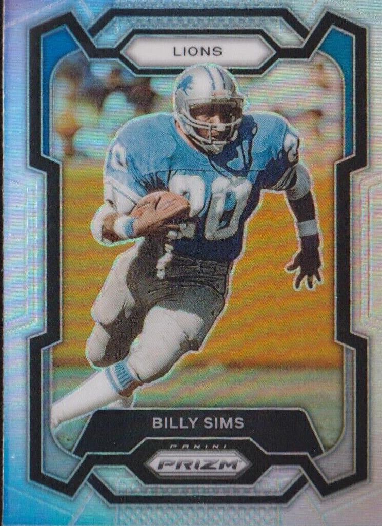 Billy Sims 2023 Prizm Football card