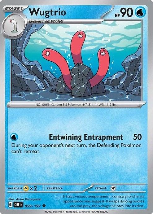 Wugtrio 2023 Pokemon Scarlet & Violet Obsidian Flames