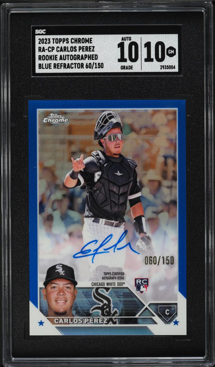 2023 Topps Chrome Baseball Blue Carlos Perez #RA-CP SGC 10