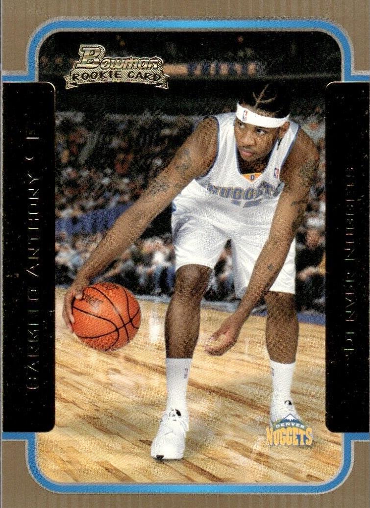 2003 Bowman Rookies & Stars Carmelo Anthony [Gold] #140 card