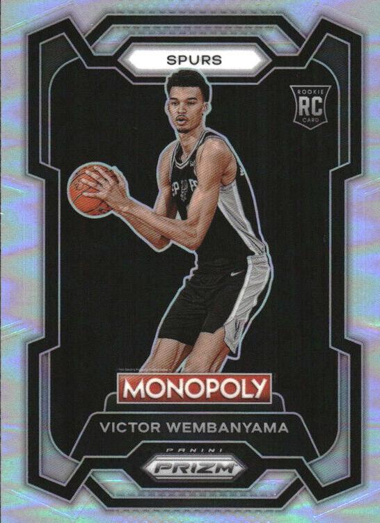 2023 Panini Prizm Silver #81 Prizm Monopoly Victor Wembanyama front