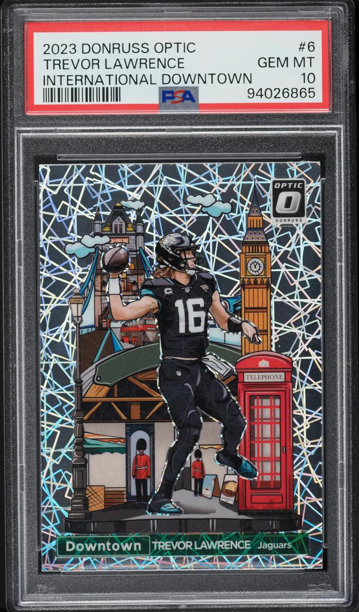 Trevor Lawrence 2023 Donruss Optic International Downtown Football