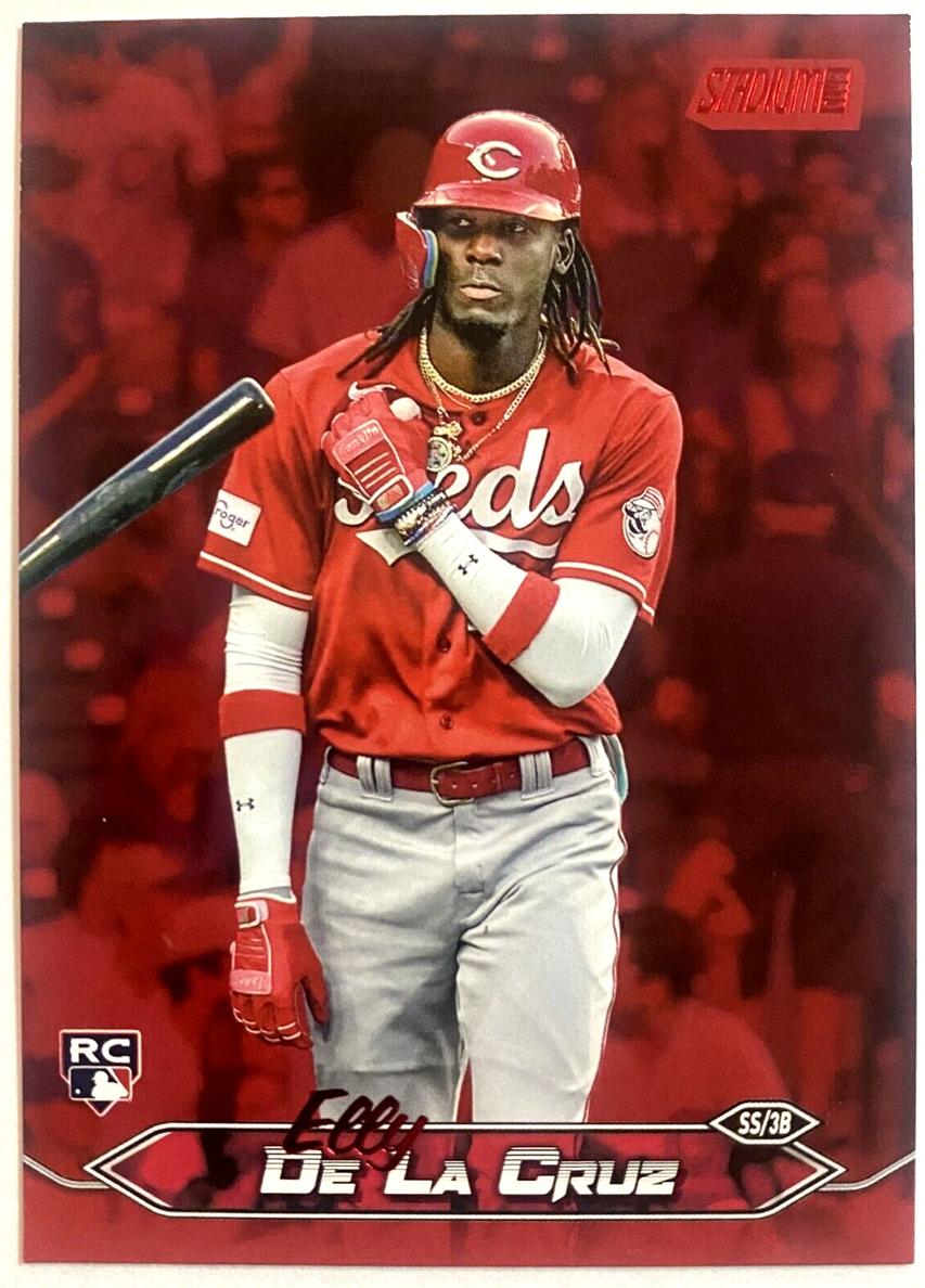 2024 Topps Stadium Club Elly De La Cruz [Red Foil] #48 card