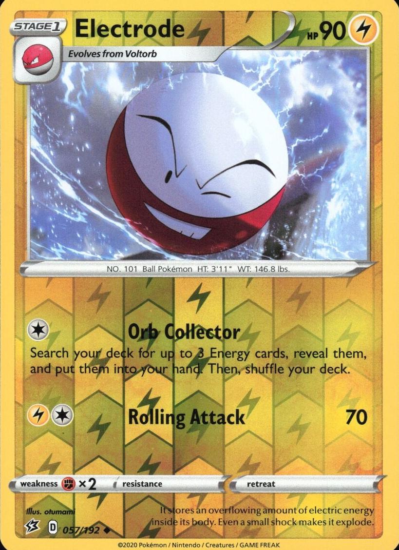 Electrode 2020 Pokemon Sword & Shield Rebel Clash Reverse Foil