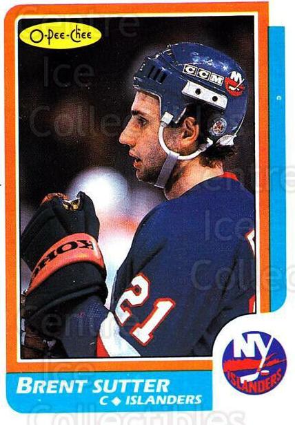1986 O-Pee-Chee Brent Sutter #117 card