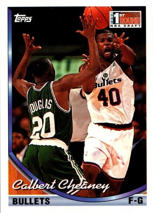 1993 Topps Calbert Cheaney #250 card
