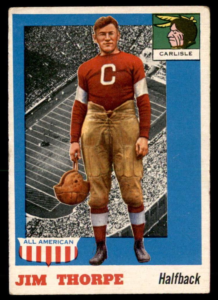 1955 Topps All American Jim Thorpe #37 card