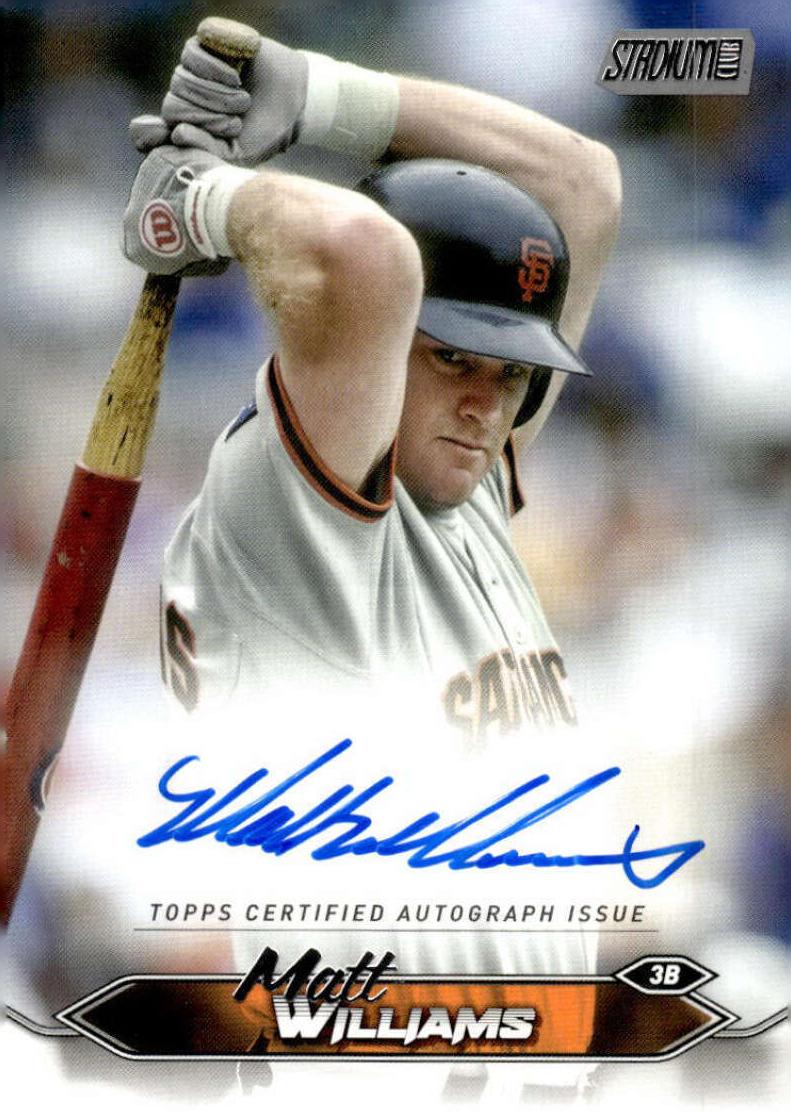 Matt Williams 2024 Topps Stadium Club Autographs Baseball