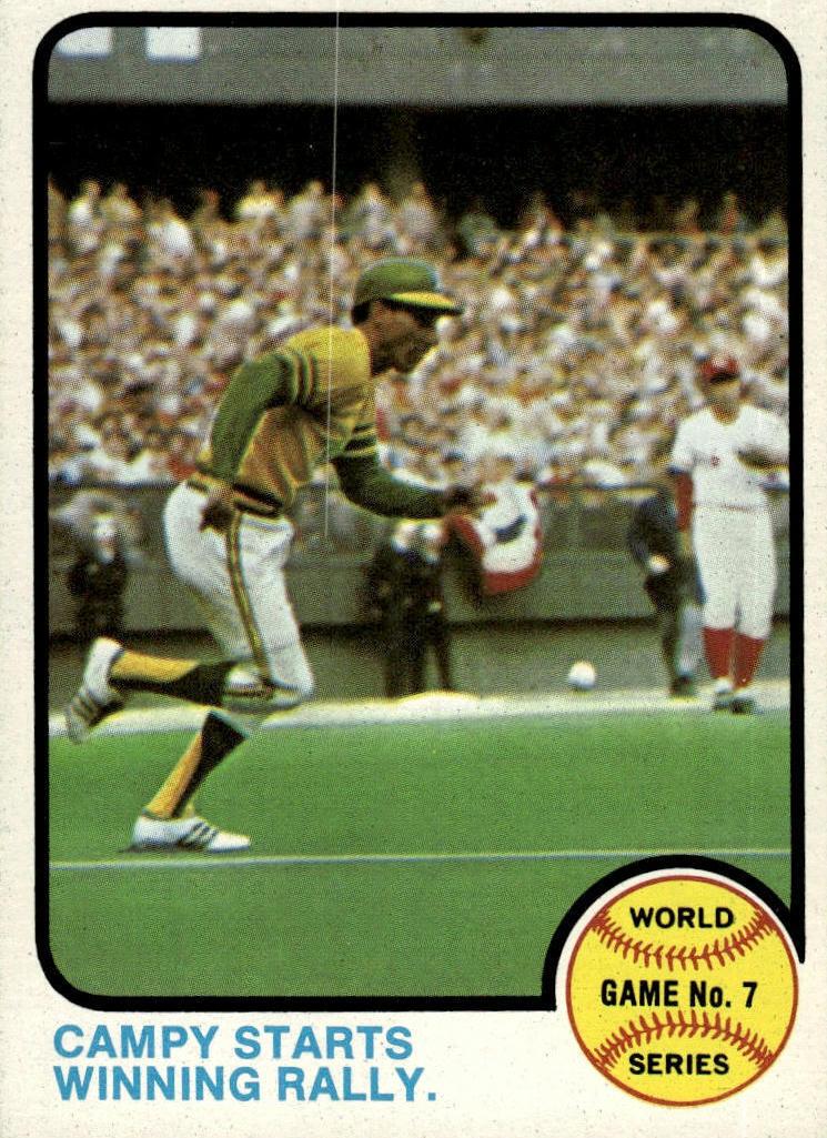 1973 Topps World Series Game 7 #209 card