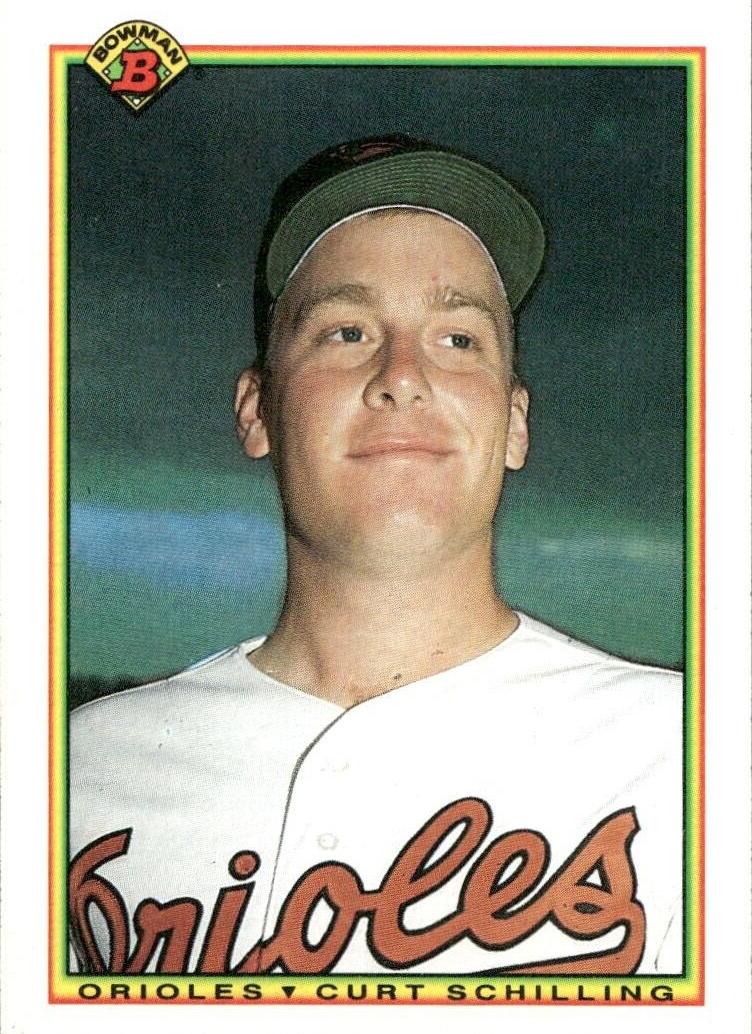 1990 Bowman Tiffany Curt Schilling #246 card