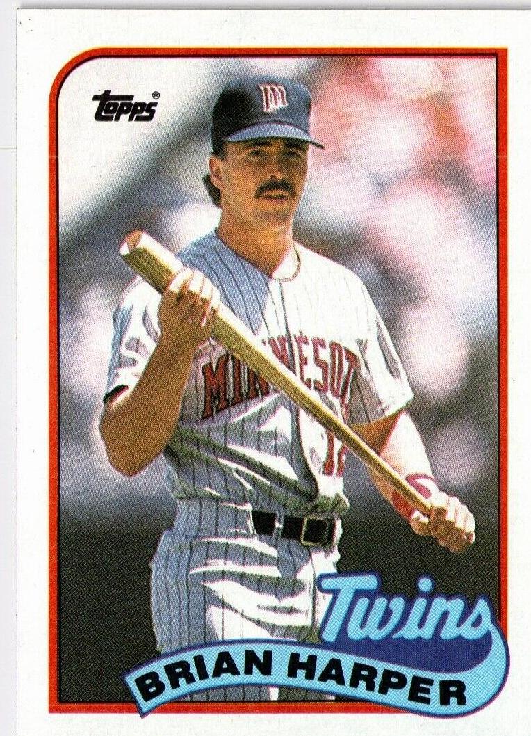 1989 Topps Brian Harper #472 card