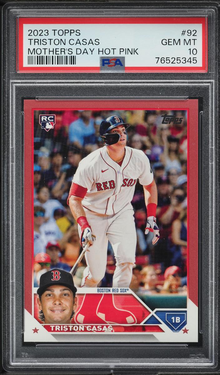 2023 Topps Baseball Mother's Day Pink Triston Casas #92 PSA 9