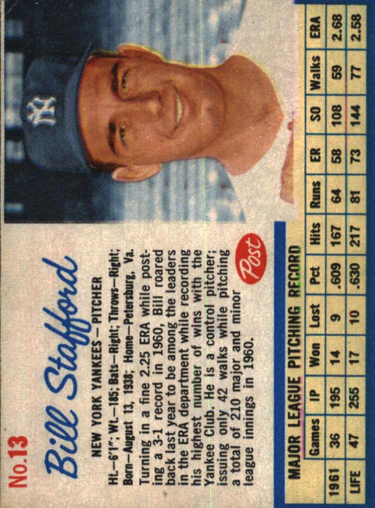 1962 Bill Stafford #13