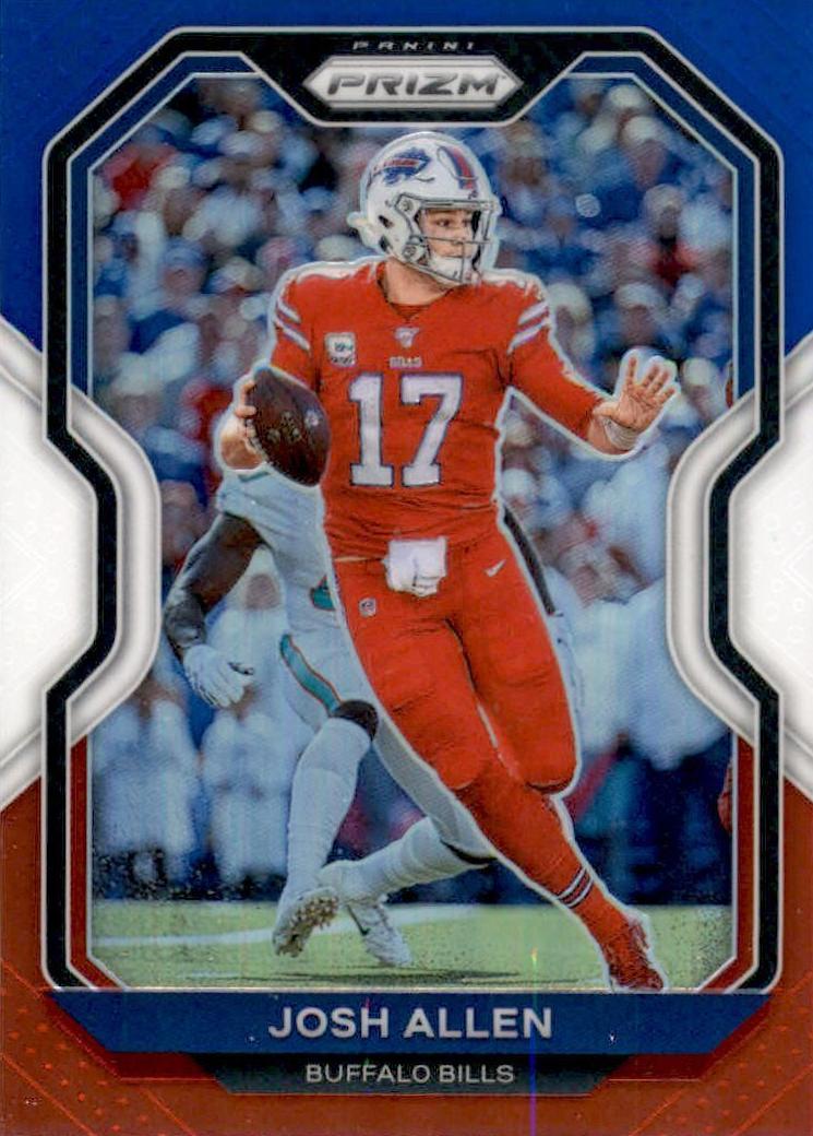 2020 Panini Prizm Josh Allen [Orange Lazer] #1 card
