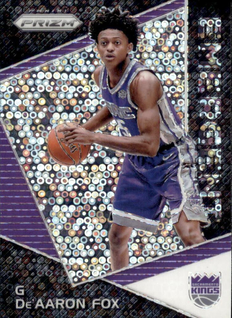 2017 Panini Prizm EMERGENT-FAST BREAK #EMDEA De'Aaron Fox front