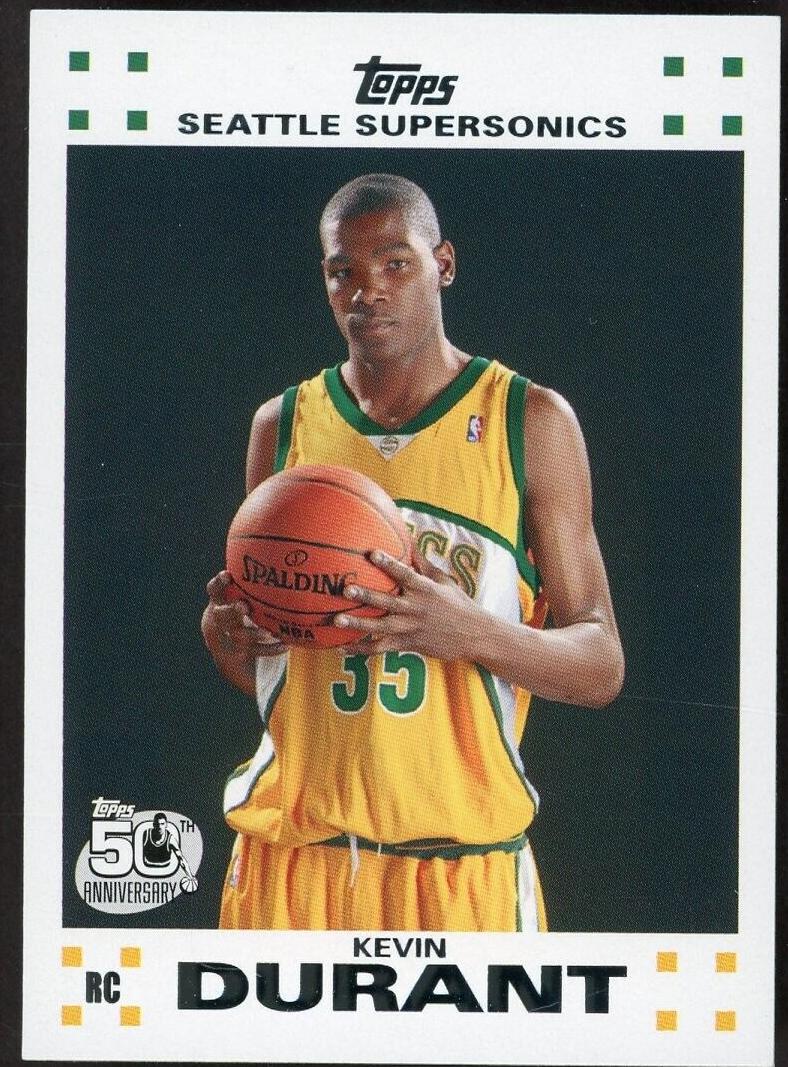 Kevin Durant 2007 Topps Rookie Set Basketball