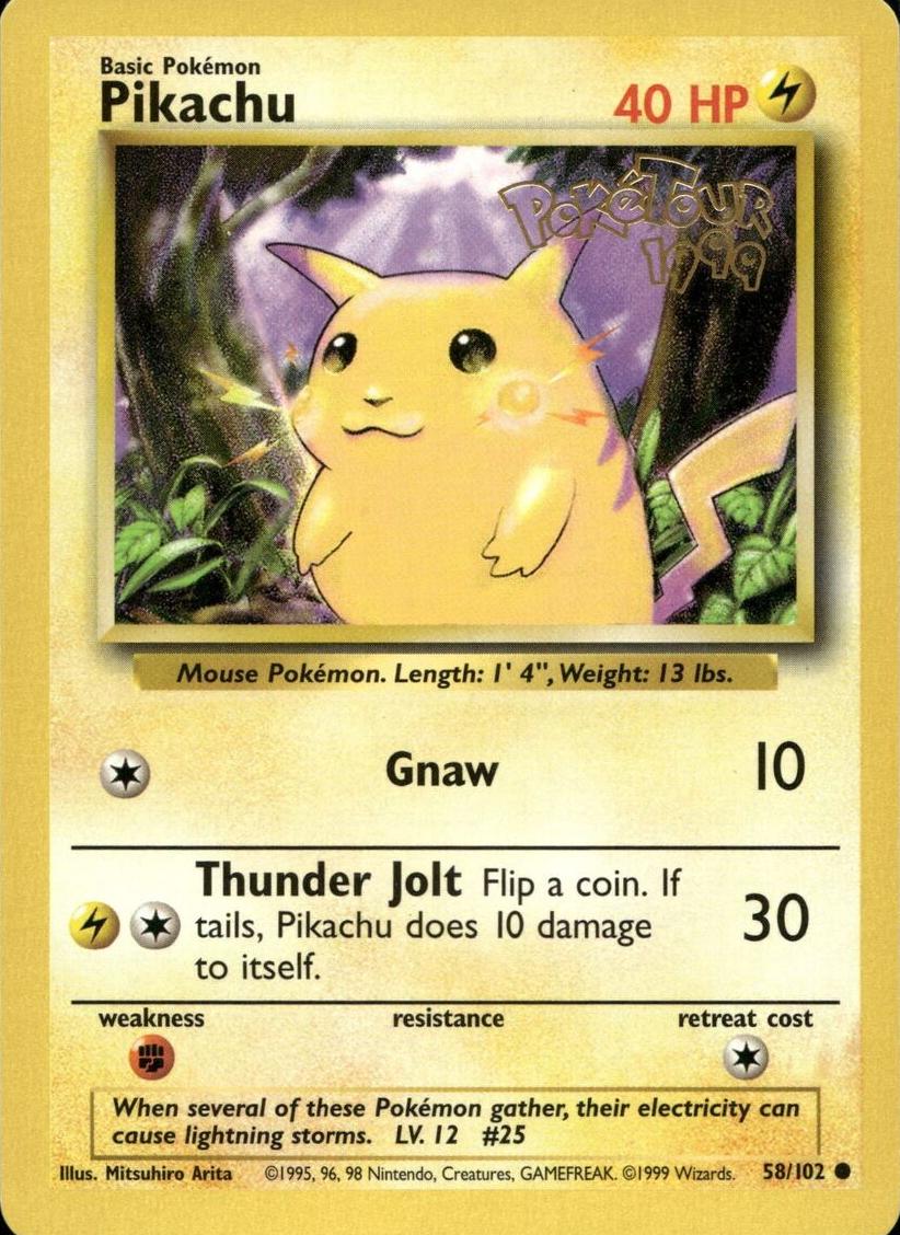 Pikachu 1999 Pokemon Base Set