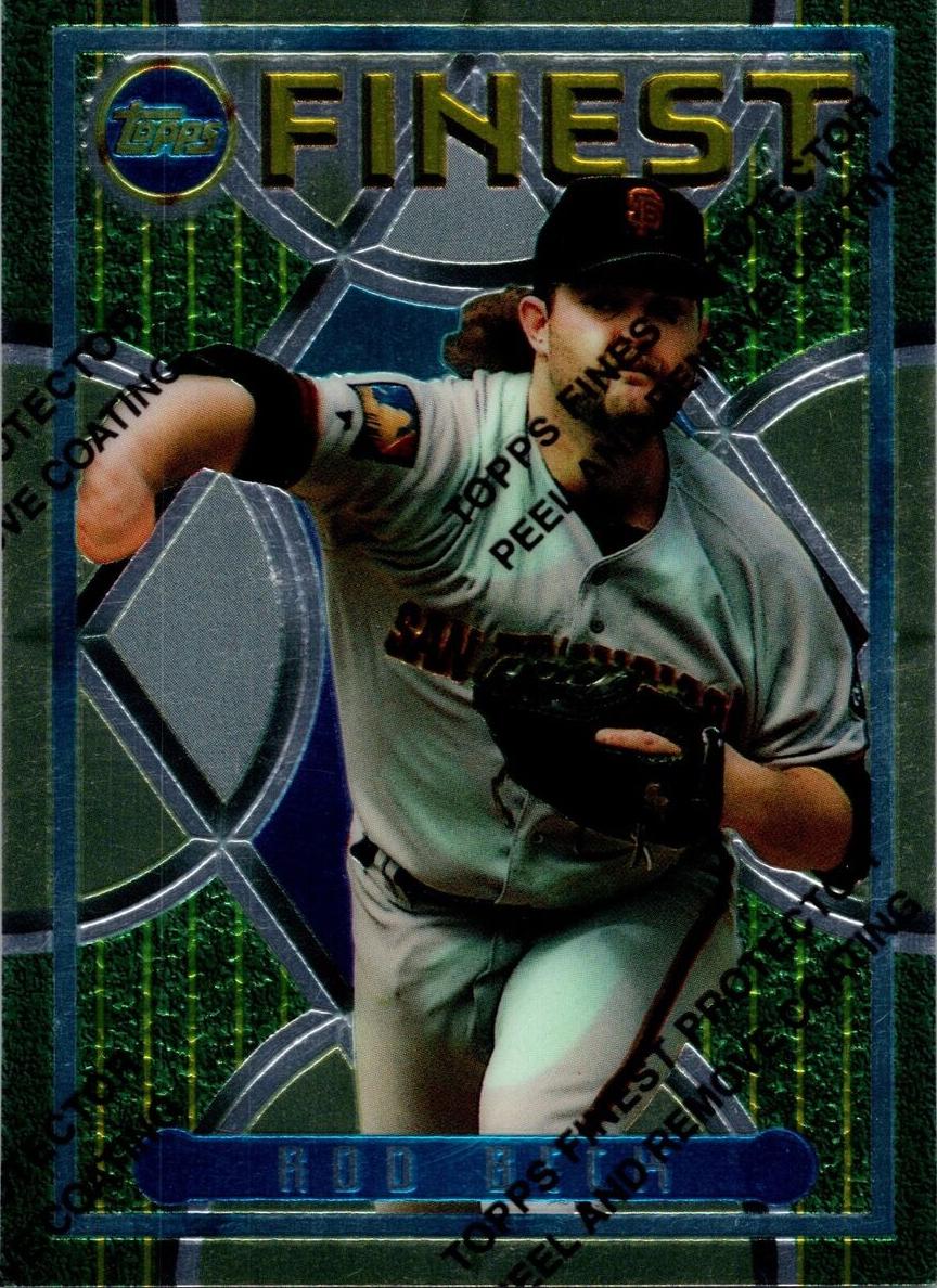 1995 Topps Finest Rod Beck #34 card