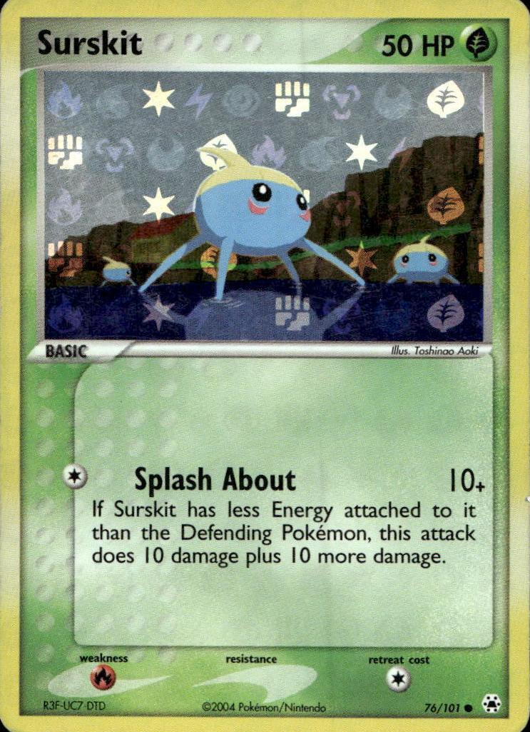 Surskit 2004 Pokemon EX Hidden Legends