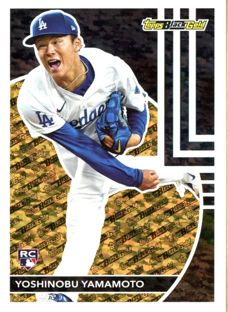 Yoshinobu Yamamoto 2024 Topps Update Black Gold Baseball