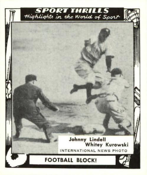 Football Block! - 1948 Swell Sports Thrills Baseball