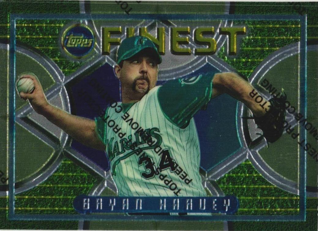 1995 Topps Finest Bryan Harvey #97 card