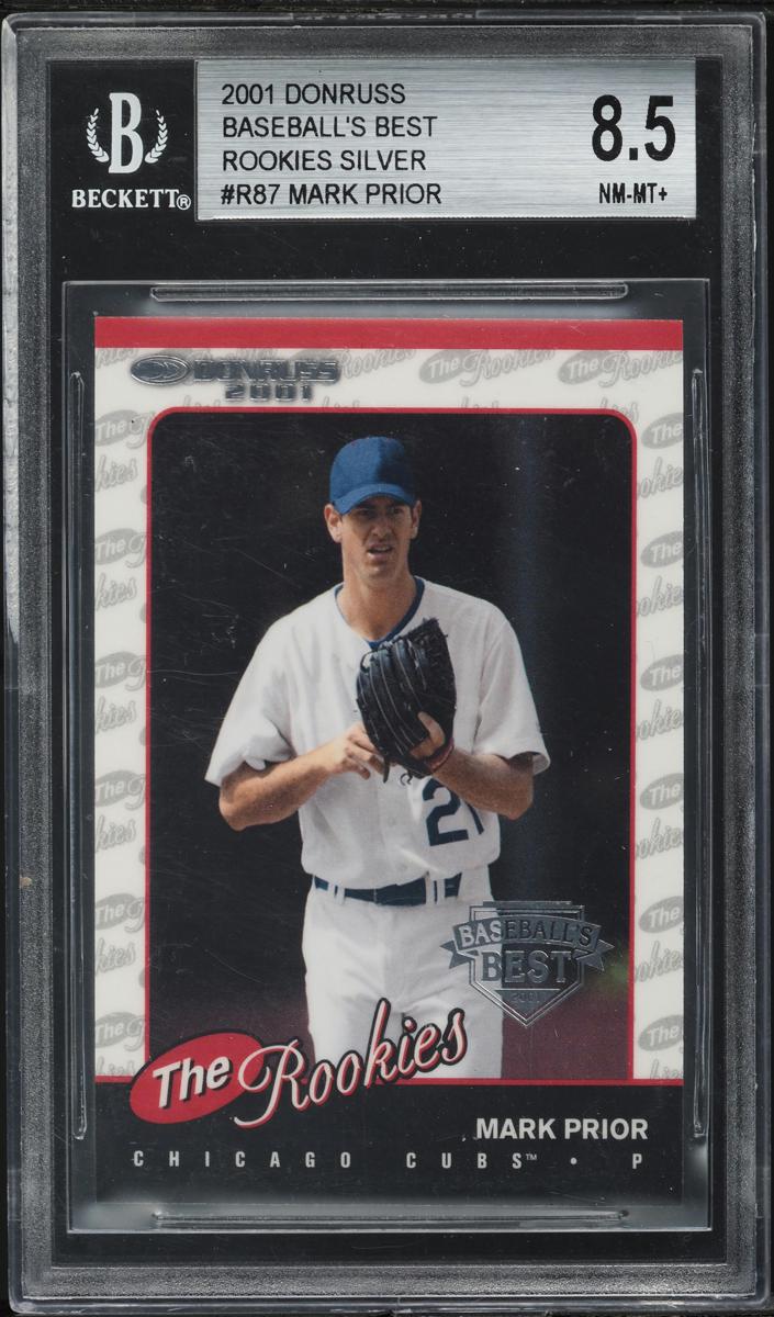 2001 Donruss Baseball Silver Mark Prior #R87 BGS 8.5